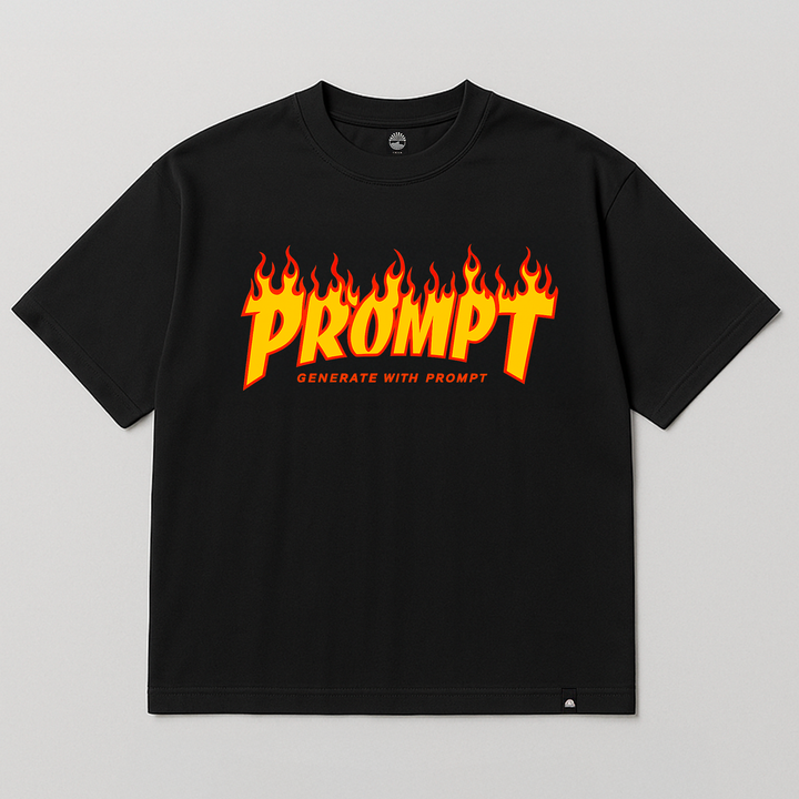 T-SHIRT PROMPTER ON FIRE
